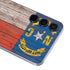 North Carolina Flag Dark Wood Galaxy A35 5G Skin